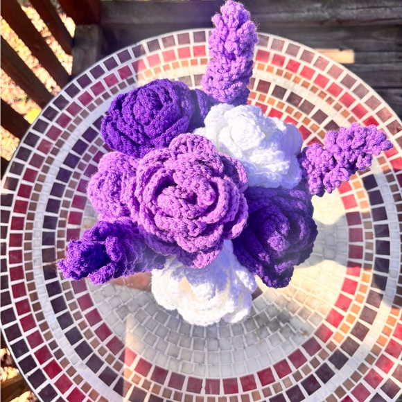 Handmade Crochet Bouquet - Picture 4 of 5